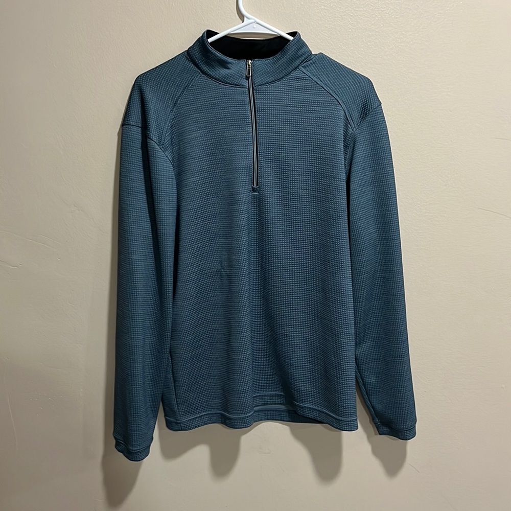 Blue Quarter Zip Sweater